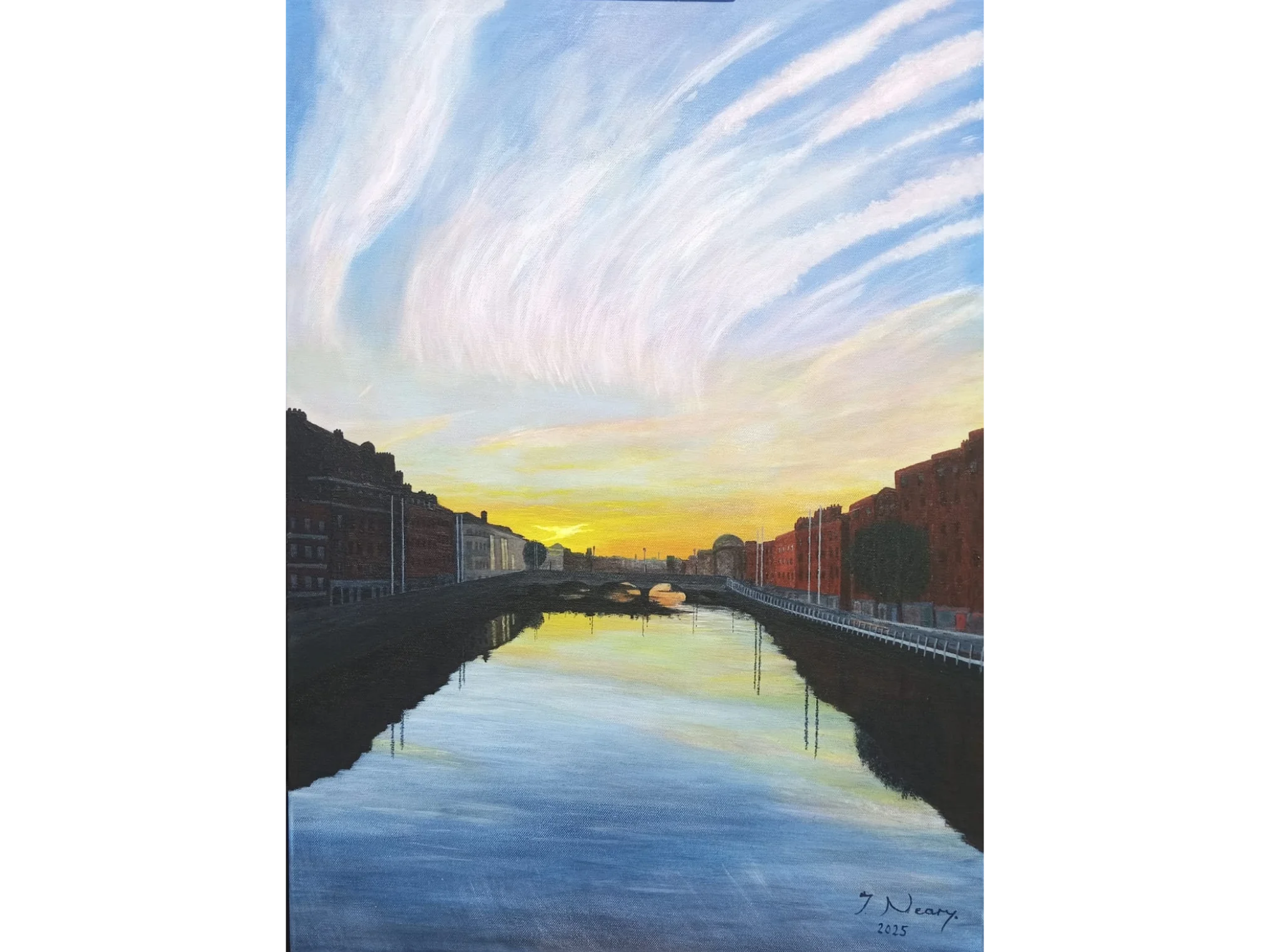 A Sunset In Dublin Capel St Bridge